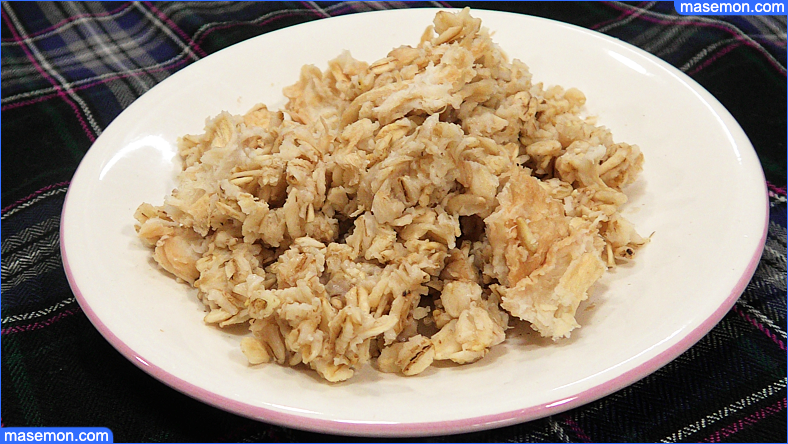 お麩と米化オートミールを混ぜた状態