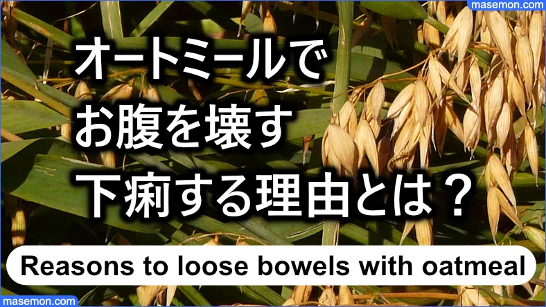 オートミールを食べるとお腹を下す・下痢する理由とは？